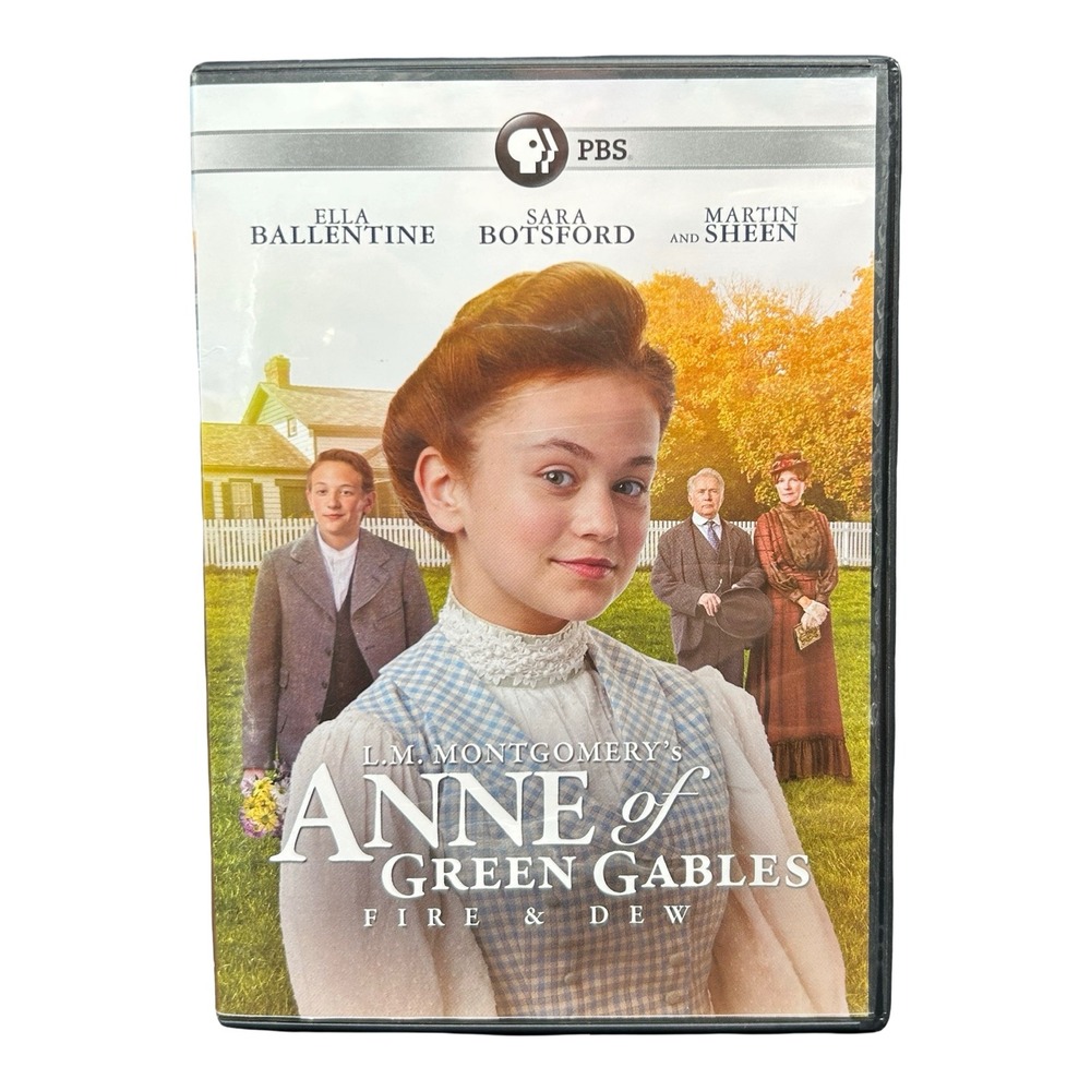 Anne of Green Gables Fire & Dew DVD 2017 PBS Ella Ballentine Martin Sheen TV-G